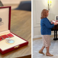 Lyubov Kostova awarded with the Order of the British Empire (BEM)